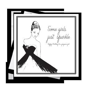 Some Girls Just Sparkle Greetings Card