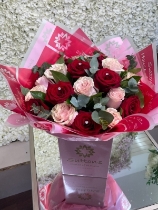 24 rose hand tied pinl