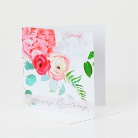 Happy Birthday Precious Petals Greetings Card