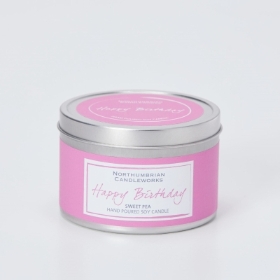 Happy Birthday Sweetpea Scented Candle