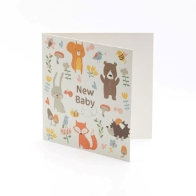 New Baby Woodland Greetings Card